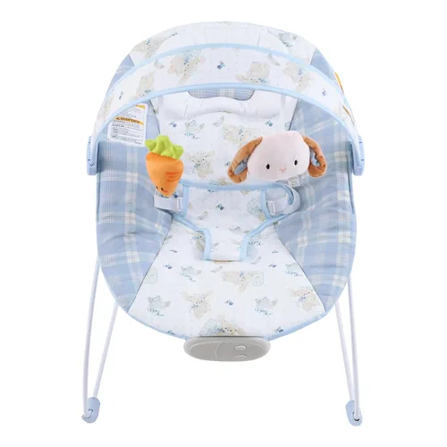 Vista 2 de Bouncer para bebés, asiento hinchable para bebés con música y vibraciones, balancín portátil para recién nacidos