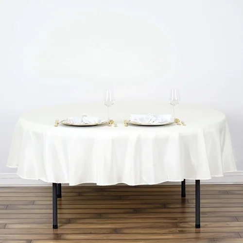 Vista 42 de Efavormart - Mantel cuadrado de lino de poliéster sin costuras, 54 x 54 pulgadas, color beige, para banquetes de boda, fiesta, restaurante