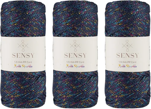 Vista 75 de Sensy Premium Cuerda de Poliéster 1.5mm (0.059 pulgadas) 164 Yardas Cuerda de Polipropileno 100% Cuerda de Macramé 1.5mm Cuerda para Bolsa