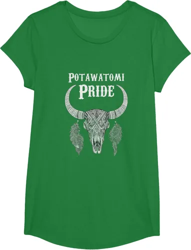 Vista 46 de Potawatomi Pride Tribe Native American Indian Buffalo Camiseta