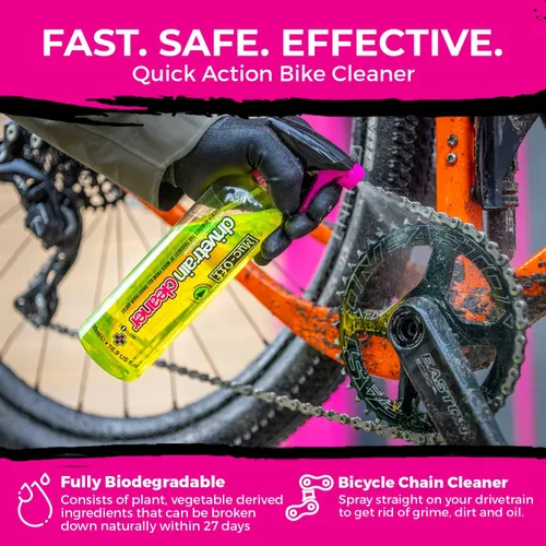 Vista 6 de Muc-Off Bio Drivetrain Cleaner Efectivo Limpiador y Desengrasante Biodegradable en Aerosol para Cadena de Bicicleta Apto para Todo Tipo
