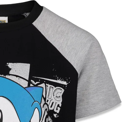 Vista 7 de SEGA Sonic The Hedgehog - Paquete de 2 camisetas para niños pequeños y grandes