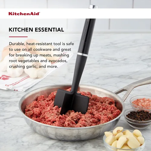 Vista 4 de KitchenAid Triturador de carne clásico, 10.8 pulgadas, negro