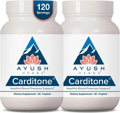 Vista 9 de Carditone, 60 cápsulas Ayush Herbs, 891501001111, Blanco, 1, 1 Suplemento natural para la salud del corazón para mujeres y hombres, arjuna, calcio