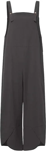 Vista 5 de Qiaomai Enterizo holgado y ajustable con tirantes para mujer con bolsillos