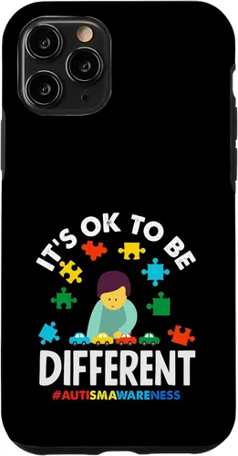 Vista 29 de Ok to Be Different Autism Awareness Puzzle Piece Ribbon Case para iPhone 17