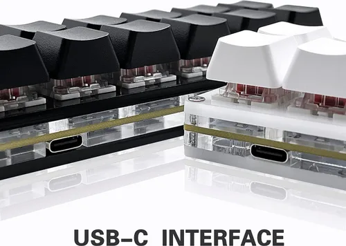 Vista 3 de Newhui 12 Teclas Teclado Mecánico para Juegos de Una Sola Mano, Teclado OSU USB-C con Cable, Teclado Programable e Intercambiable en Caliente.