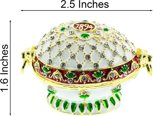 Vista 3 de BestPysanky Huevo de Pascua imperial real renacentista 1894