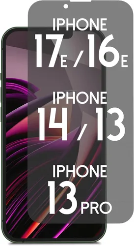 Vista 14 de Protector de pantalla de privacidad para iPhone 13 Mini, bloqueo de luz azul, vidrio templado de privacidad de 5.4 pulgadas con kit de herramientas