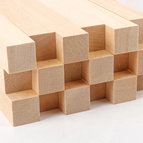 Vista 3 de 60 bloques de tallado de madera de tilo, 6 x 1 x 1 pulgada, bloques de tallado de madera suave sin terminar para manualidades, artes, principiantes