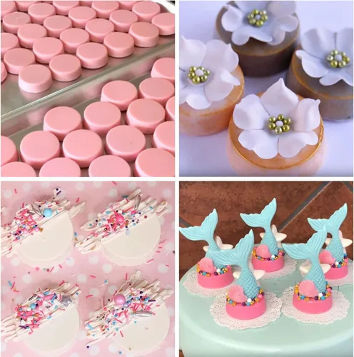 Vista 6 de Palksky Molde de galletas cilíndricas redondas para caramelos/cubierta de chocolate, molde de galletas para sándwich, magdalenas, magdalenas Molde