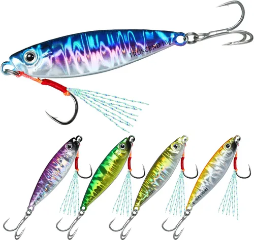 Vista 23 de TRUSCEND Vibespinner Easy Catch Fishing Lures with BKK Hooks, Dual-Blade Spinner Baits with Double Water Disturbance and Reflective for More Bites