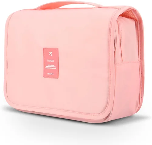 Vista 14 de Bolsa de aseo colgante Mossio - Organizador de viaje grande para cosméticos y maquillaje para hombres y mujeres con gancho resistente