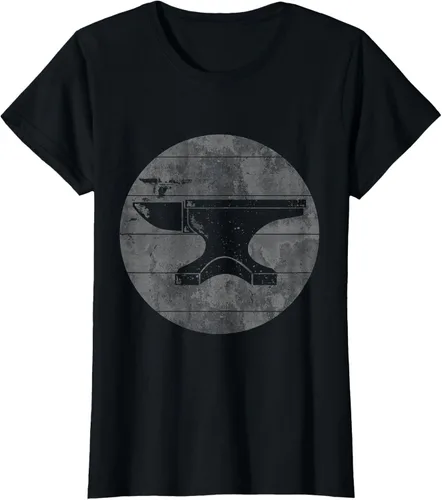 Vista 48 de Vintage herrería forja retro regalo para la camiseta del herrero Negro