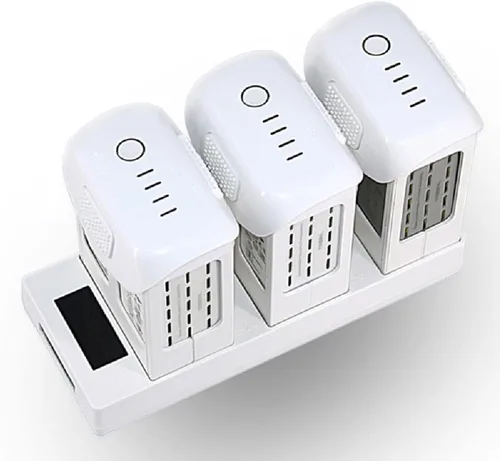Vista 6 de 1* 3-Port Cargador de batería de carga rápida Base Adaptador de base para DJI Phantom 4 Pro/Adv/Pro+