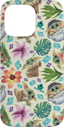 Vista 21 de Star Wars The Mandalorian Grogu - Carcasa con estampado tropical para iPhone 17