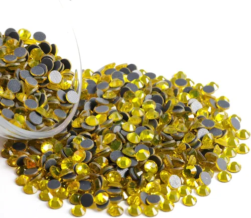 Vista 45 de 6000 PIEZAS Diamantes de Imitación Hotfix a Granel, Diamantes Naranja para Manualidades y Ropa, Diamantes de Imitación para Decoración DIY, SS10
