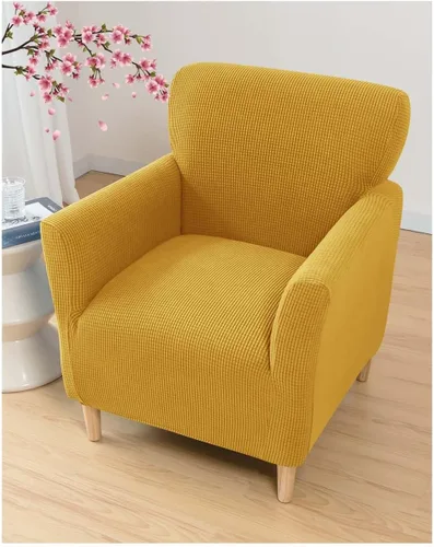 Vista 26 de Fundas elásticas para sillón de sala de estar, fundas protectoras para perros, mascotas y niños, diseño de jacquard con patrón de 1 asiento pequeño