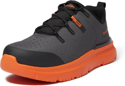 Vista 9 de Timberland PRO Intercept - Zapatos de trabajo deportivos industriales con punta de seguridad 2-Gris/Rojo