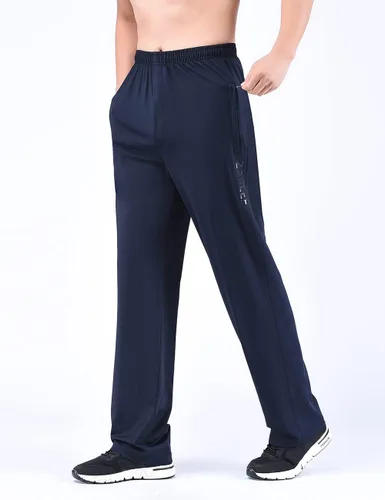 Vista 5 de Zoulee Nuevos pantalones deportivos con cremallera frontal para hombre