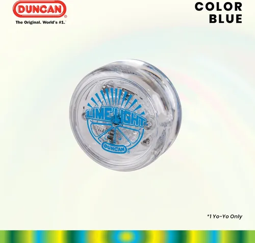 Vista 9 de Duncan Toys Limelight - Yoyó con luz LED, nivel principiante con luces LED, transparente y azul