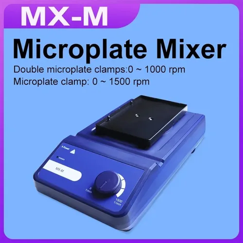 Vista 2 de Agitador magnético MX-M 96Well Mezclador de placa de velocidad ajustable Agitador de microplacas Equipo de laboratorio Agitador de mezcla 0-1500 RPM