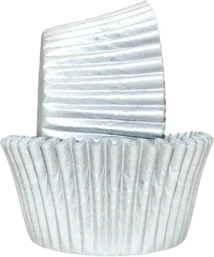 Vista 30 de Regency Wraps Vasos para hornear de grado profesional a prueba de grasa, paquete de 40 unidades, forros estándar, guingam negro, para cupcakes Negro