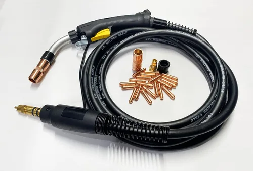Vista 5 de Reemplazo de pistola Mig para Bernard BTB 200 Amp Q20 15ft Miller Connector Centerfire Parts (solo pistola gigante)
