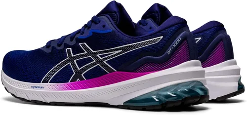 Vista 4 de ASICS Tenis de correr GT-1000 11 para mujer, Mako BlueBarely Rose