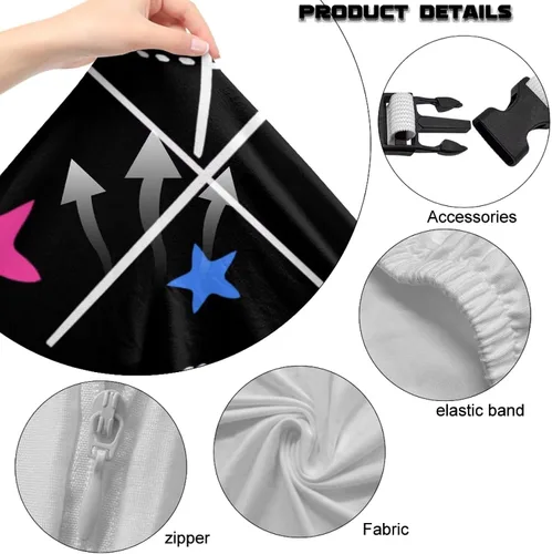 Vista 8 de Fundas para sillas de juegos de astronautas con cremallera, fórmulas matemáticas, funda para silla de oficina con fundas para reposabrazos, funda