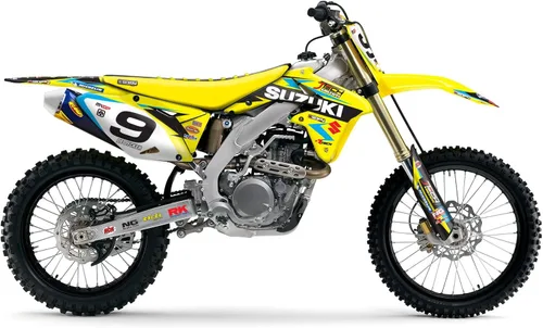 Vista 3 de Kit de gráficos de motocross SUZUKI RMZ 450 Team JTech 2008-2017 por Enjoy Mfg