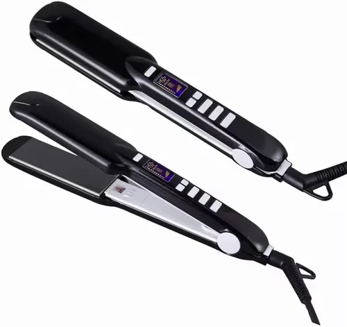 Vista 4 de Plancha de pelo profesional de titanio plancha de pelo queratina tratamiento planchas planas para salón