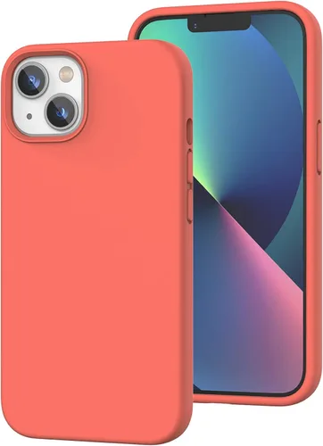 Vista 108 de Funda de silicona líquida compatible con iPhone 12 Pro Max 6.7 pulgadas, funda de gel de protección completa con forro de microfibra, funda