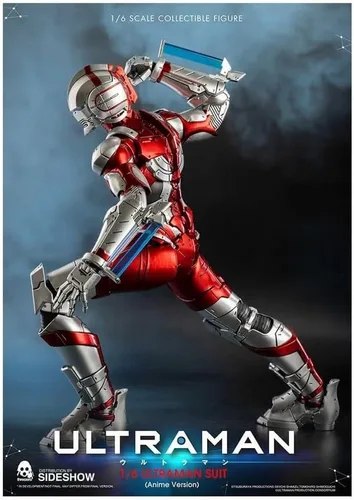 Vista 3 de threezero Ultraman (Anime Edition) Figura de acción a escala 1: 6, multicolor