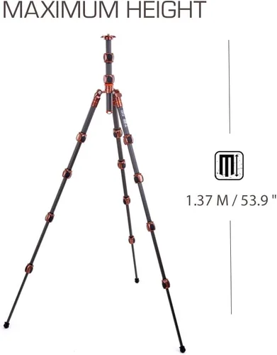 Vista 2 de 3 Legged Thing Leo 2.0 Sistema de trípode de fibra de carbono - Bronce tierra (LEO2)
