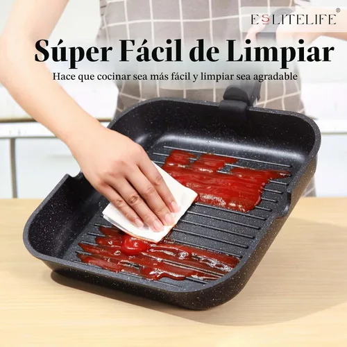 Vista 6 de ESLITE LIFE - Sartén antiadherente de 11 pulgadas con mango desmontable