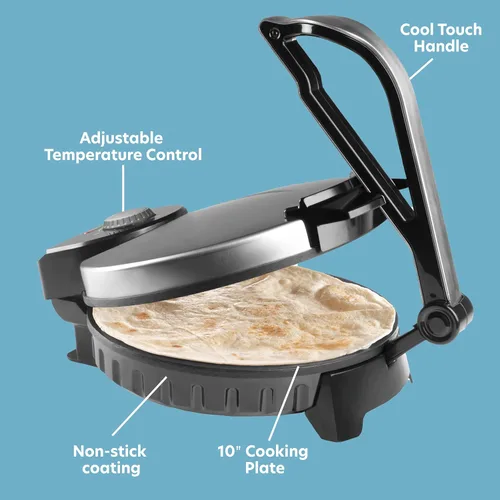 Vista 2 de Máquina eléctrica para hacer omelet/tortillas, antiadherente, muy resistente