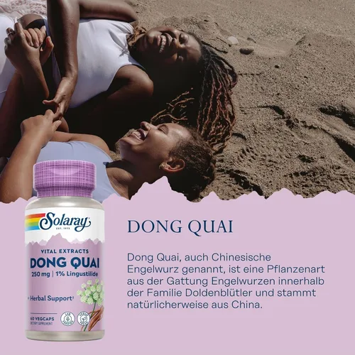 Vista 2 de Solaray Extracto de raíz de Dong Quai, 250 mg, 60