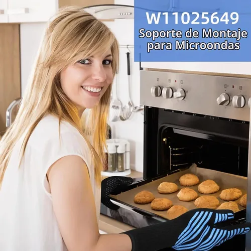 Vista 5 de W11025649 Soporte de montaje para microondas compatible con Whirlpool Kitchen-Aid Amana Maytag Placa de montaje en pared para microondas Reemplazar