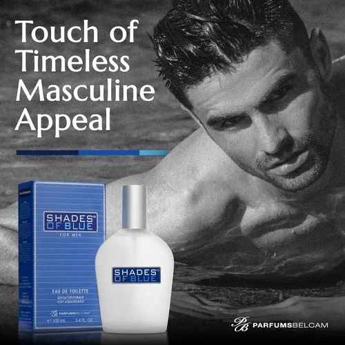 Vista 7 de PB ParfumsBelcam Shades of Blue Eau de Toilette en espray para hombres – Colonia de cítricos frescos y madera con mandarina, especias cálidas