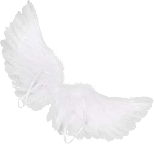 Vista 3 de YiZYiF - Alas de ángel, hada, de plumas reales, Navidad, fiesta de máscaras, carnaval, cosplay, disfraz