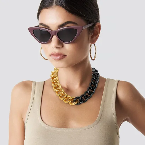 Vista 9 de GOLDCHIC JEWELRY Gargantilla gruesa de oro para mujer, 0.197in0.472in0.906in, collar de cadena de hip hop, collar de cadena de clip grueso de 16 18
