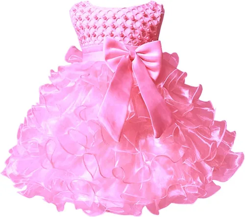 Vista 6 de Jup'Elle Baby Girl Dresses Ruffle Lace Pageant Party Wedding Flower Girl Dress Margarita - Negro