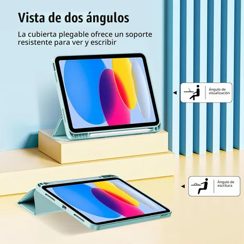 Vista 5 de ProCase Funda para iPad (A16) de 11ª Generación de 11 Pulgadas 2025/iPad de 10ª Generación de 10.9 Pulgadas 2022 con Soporte para Lápiz, Funda