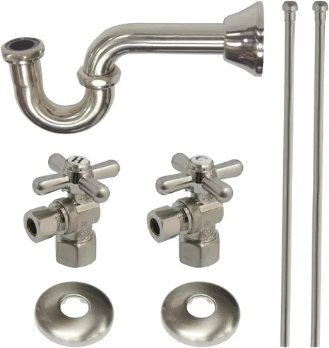 Vista 11 de Kingston Brass KPK107P Trimscape Kit de suministro de fontanería combinado, latón cepillado Cobrizo cepillado