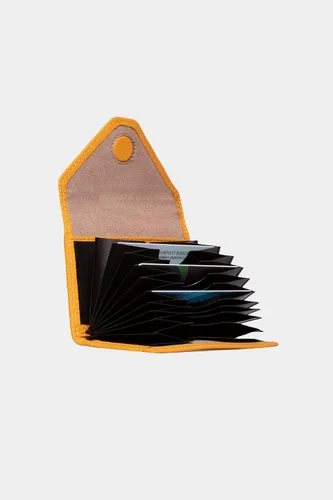 Vista 67 de grande Estuches para tarjetas 3639, Naranja, Tarjetero de cuero con cierre magnético, cartera pequeña de acordeón para mujer