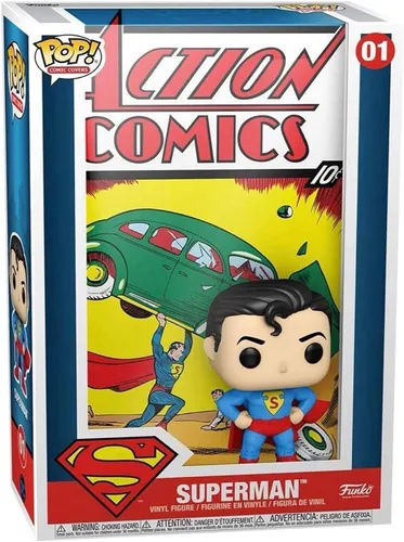 Vista 2 de Funko ¡Pop! Portada del cómic de vinilo: DC - Superman Action Comic