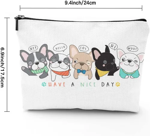Vista 2 de IENDY Regalos para tías amantes de los pollos morados, bolsa de maquillaje de Las Vegas para mujeres, amigas, regalo de cumpleaños, bolsa de viaje