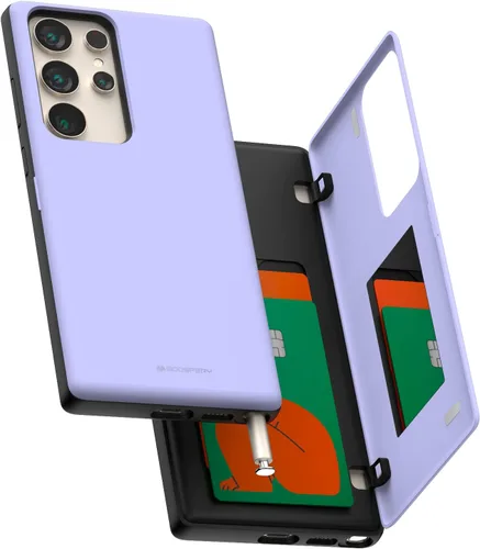 Vista 53 de GOOSPERY Funda tipo cartera para Samsung Galaxy S22 Ultra, [tarjetero] parachoques magnético de puerta con cierre automático, cubierta protectora