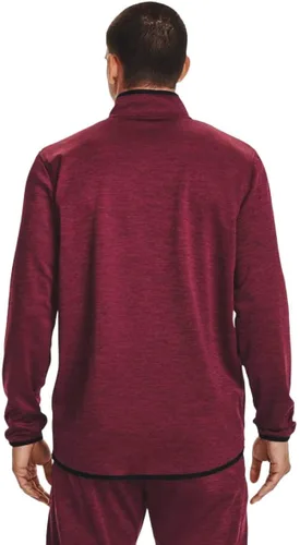 Vista 2 de Under Armour Remera para hombre, con media cremallera, de material Armour Fleece